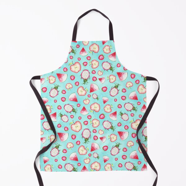 Item preview, Red Fruits on Blue Watercolor designed and sold by lisanganart.