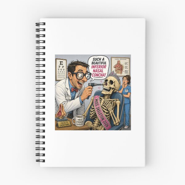 Item preview, Near-sighted doctor mistakes skeleton for patient designed and sold by GentleKnight.