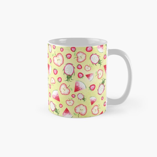 Item preview, Red Fruits on Yellow Watercolor designed and sold by lisanganart.