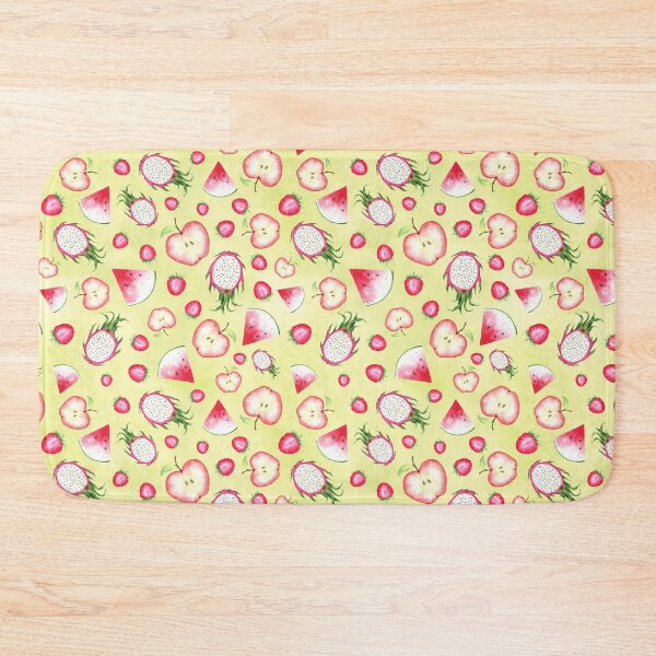 Item preview, Red Fruits on Yellow Watercolor designed and sold by lisanganart.