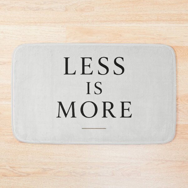 Item preview, Less Is More Minimalist Typography Poster | Black and White Motivational Wall Art designed and sold by NBT-NOVA.