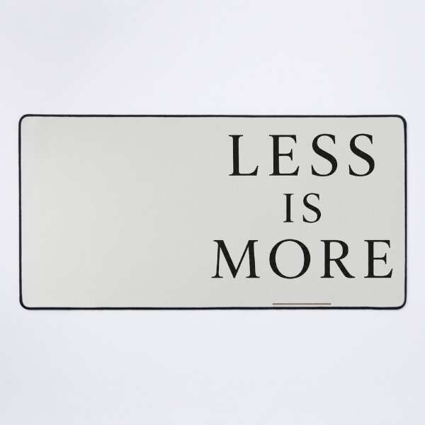 Item preview, Less Is More Minimalist Typography Poster | Black and White Motivational Wall Art designed and sold by NBT-NOVA.