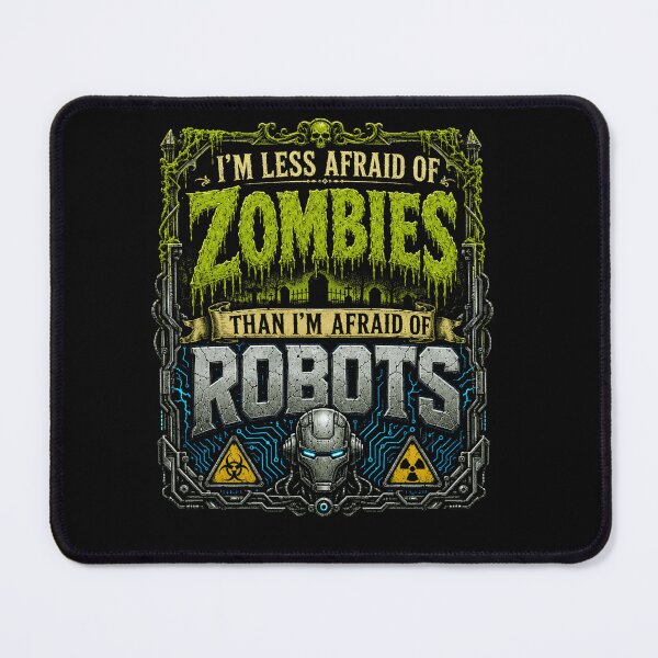 Item preview, Funny Zombie Robot Halloween Comic Design designed and sold by Department61.
