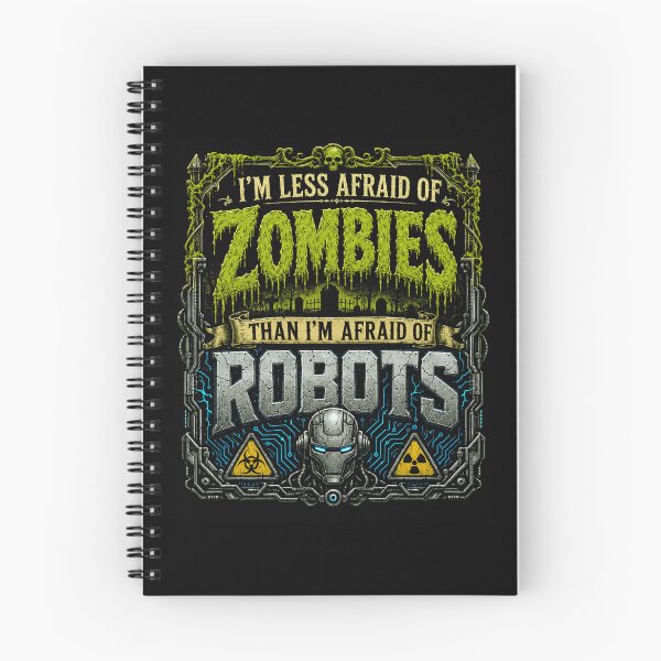 Item preview, Funny Zombie Robot Halloween Comic Design designed and sold by Department61.