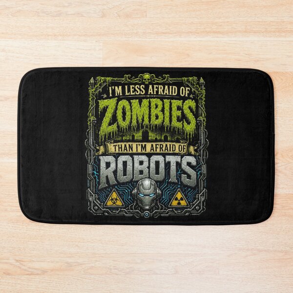 Item preview, Funny Zombie Robot Halloween Comic Design designed and sold by Department61.