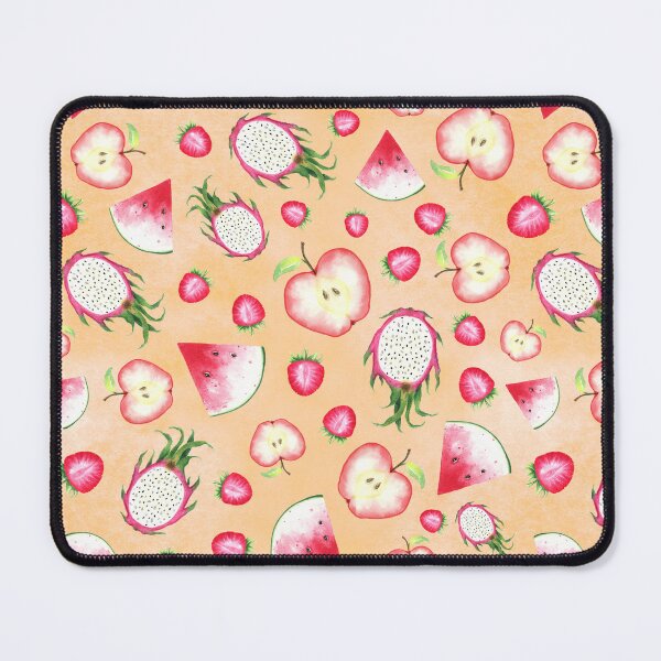 Item preview, Red Fruits on Peach Watercolor designed and sold by lisanganart.