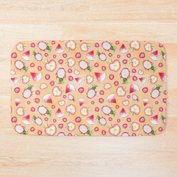 Item preview, Red Fruits on Peach Watercolor designed and sold by lisanganart.