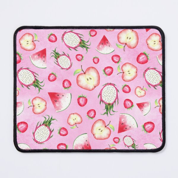 Item preview, Red Fruits on Pink Watercolor designed and sold by lisanganart.