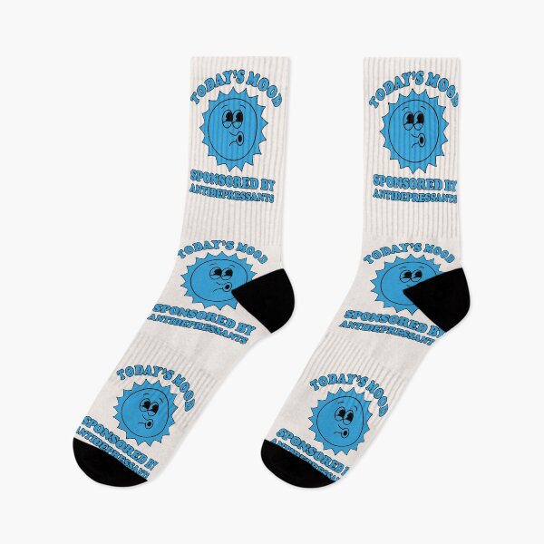 Item preview, Today's Mood Sponsored By Antidepressants, Funny Sarcastic Depression designed and sold by Vintagemashup.