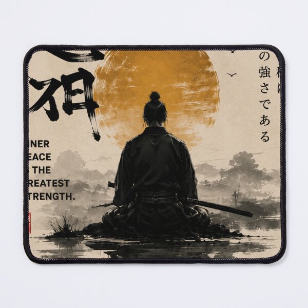 Item preview, Inner Peace Samurai Vintage Poster designed and sold by NeoStyle7.