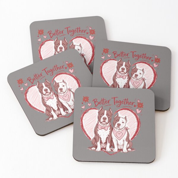 Item preview,  Better Together Dog with Heart  designed and sold by freshwear design.