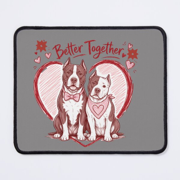 Item preview,  Better Together Dog with Heart  designed and sold by freshwear design.