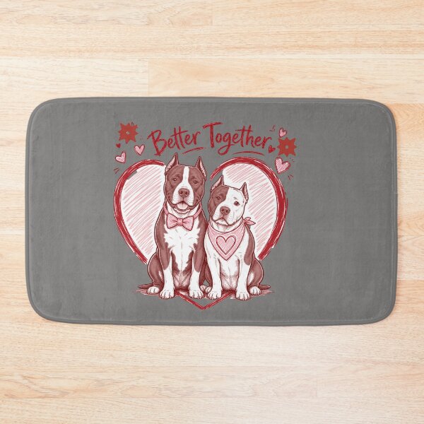 Item preview,  Better Together Dog with Heart  designed and sold by freshwear design.