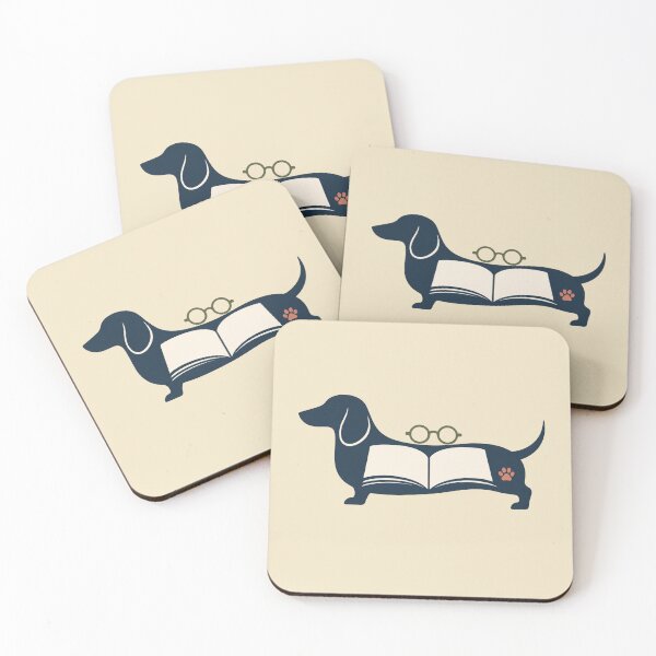 Item preview, Dachshund Book Lover Reading Dog designed and sold by Corvoria.