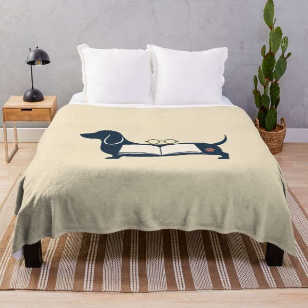 Item preview, Dachshund Book Lover Reading Dog designed and sold by Corvoria.