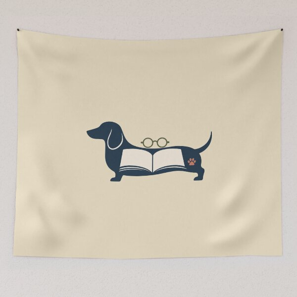 Item preview, Dachshund Book Lover Reading Dog designed and sold by Corvoria.