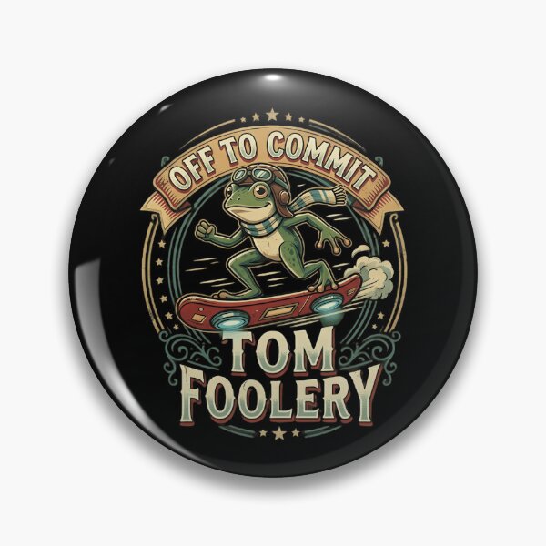 Item preview, Off To Commit Tom Foolery Funny Frog Meme Shirt | Chaotic Hoverboard Humor designed and sold by Cree8if.