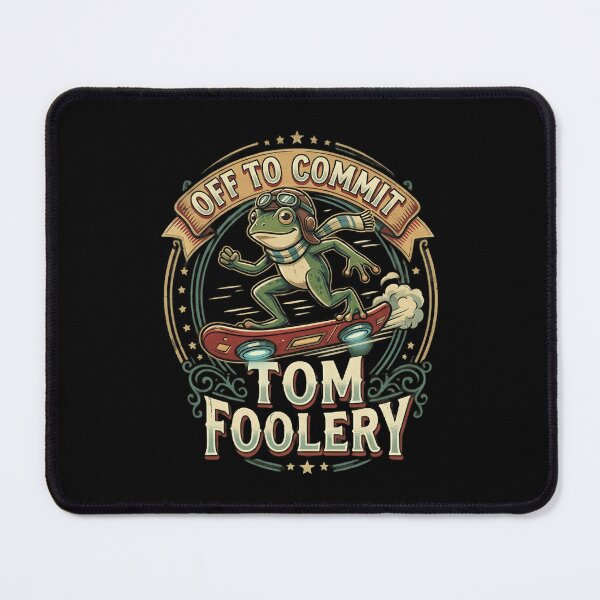 Item preview, Off To Commit Tom Foolery Funny Frog Meme Shirt | Chaotic Hoverboard Humor designed and sold by Cree8if.