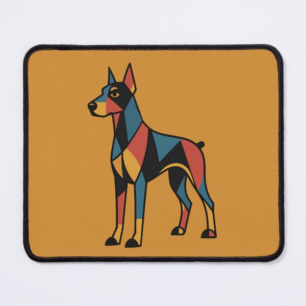 Item preview, Cubist Doberman – Modern Geometric Dog Art designed and sold by Lifer Art and Design.