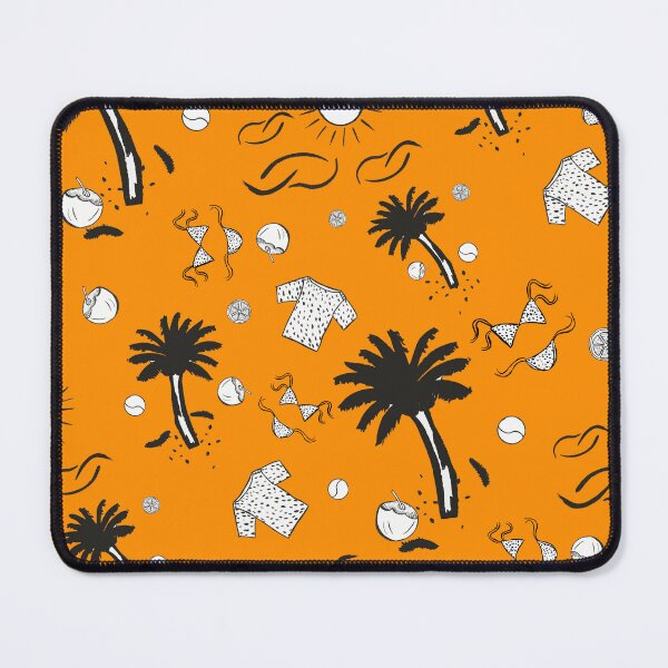 Item preview, Retro Summer Beach Pattern Orange Background designed and sold by altastudio.