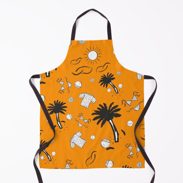 Item preview, Retro Summer Beach Pattern Orange Background designed and sold by altastudio.