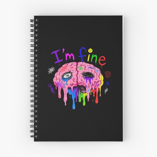 Item preview, I'm Fine Melting Brain: Burnout Humor Funny Gift designed and sold by TheAngelHeart.