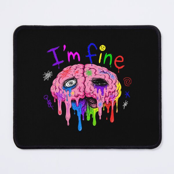 Item preview, I'm Fine Melting Brain: Burnout Humor Funny Gift designed and sold by TheAngelHeart.