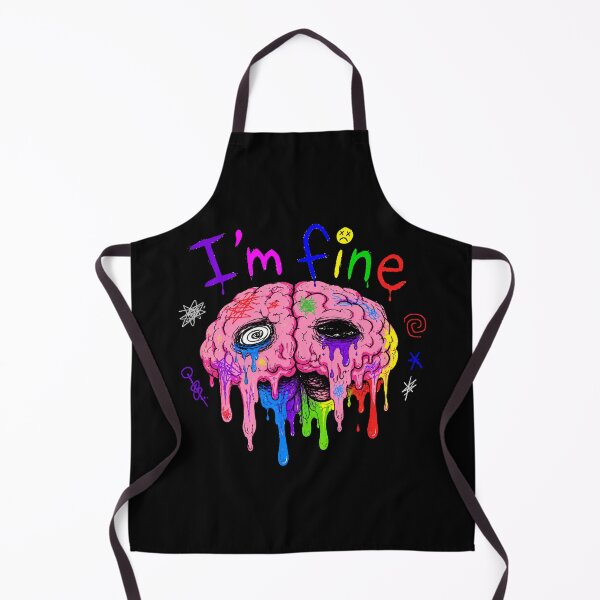 Item preview, I'm Fine Melting Brain: Burnout Humor Funny Gift designed and sold by TheAngelHeart.