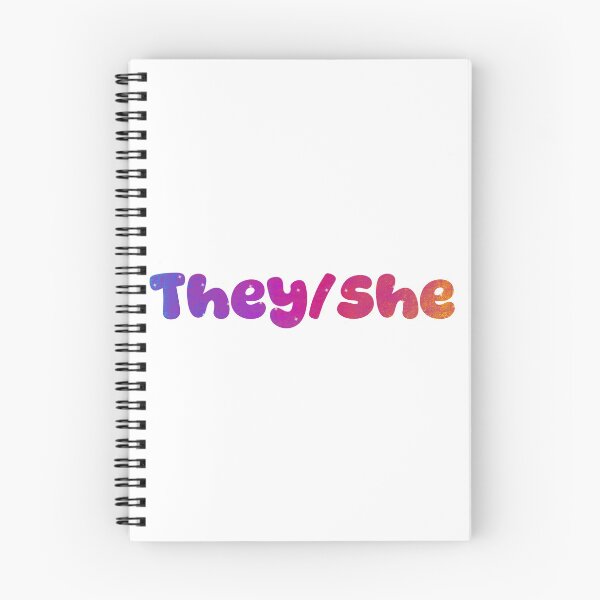 Item preview, They/She Pronouns designed and sold by ArtByLeighfy.