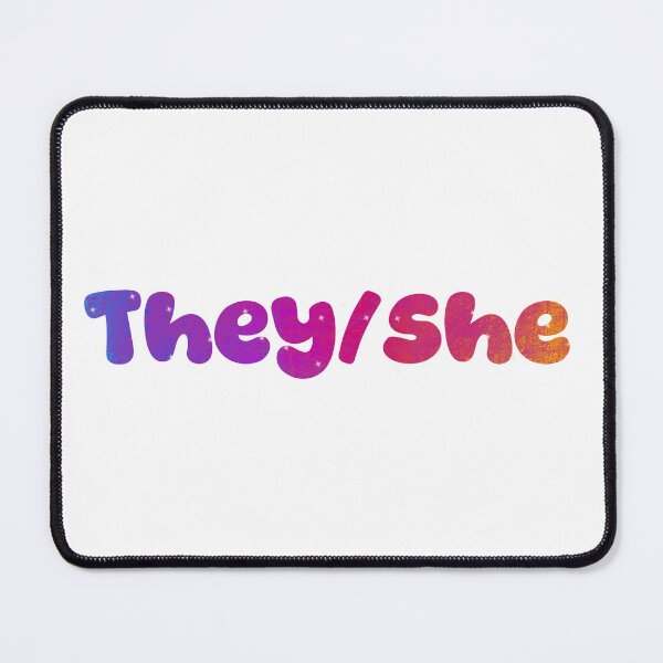 Item preview, They/She Pronouns designed and sold by ArtByLeighfy.
