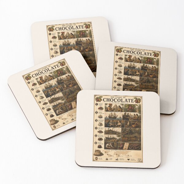 Item preview, The Story of Chocolate Vintage Poster designed and sold by Easternpantry.