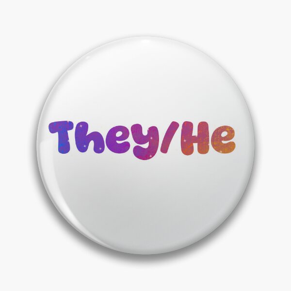 Item preview, They/He Pronouns designed and sold by ArtByLeighfy.