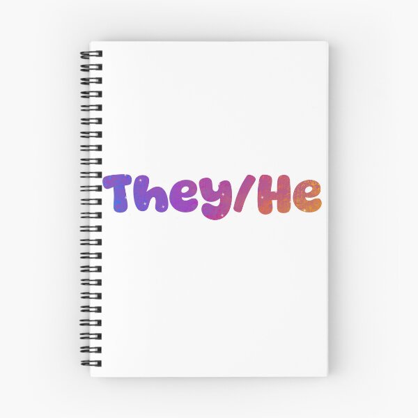 Item preview, They/He Pronouns designed and sold by ArtByLeighfy.