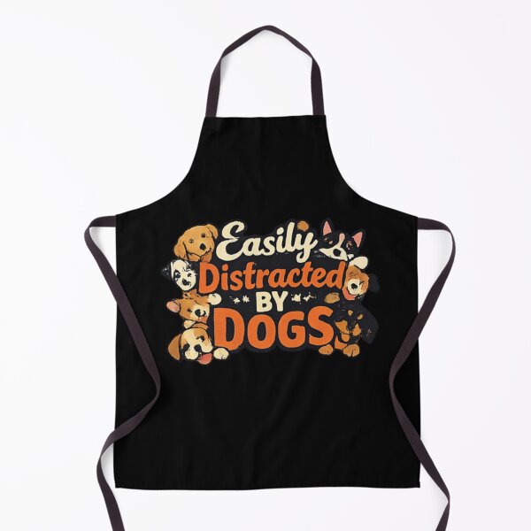 Item preview, Title Easily Distracted By Dogs Funny Dog Lover Quote designed and sold by PoojaArtLab.