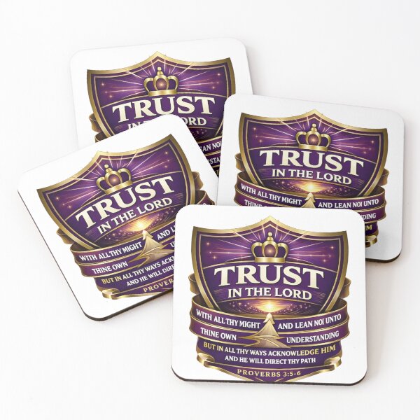Item preview, Proverbs 3:5–6 Royal Crest – Trust in the Lord designed and sold by MastersDesignNk.