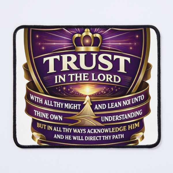 Item preview, Proverbs 3:5–6 Royal Crest – Trust in the Lord designed and sold by MastersDesignNk.