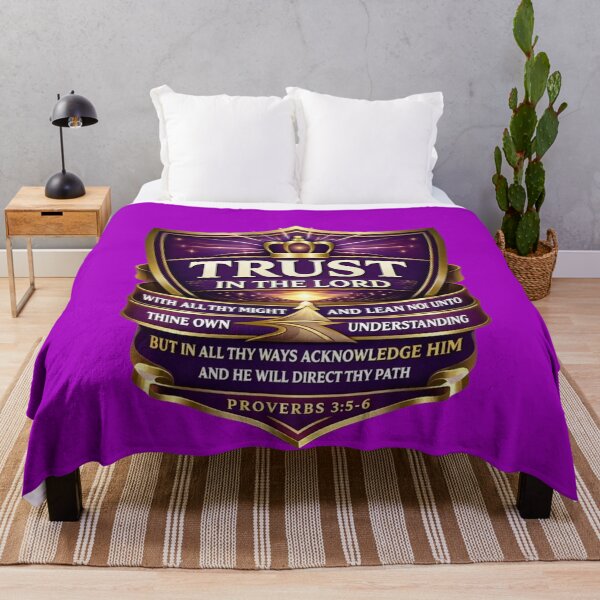 Item preview, Proverbs 3:5–6 Royal Crest – Trust in the Lord designed and sold by MastersDesignNk.