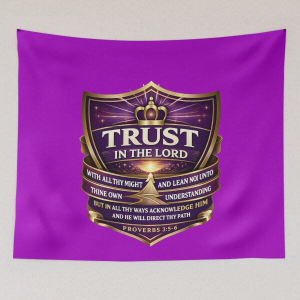 Item preview, Proverbs 3:5–6 Royal Crest – Trust in the Lord designed and sold by MastersDesignNk.