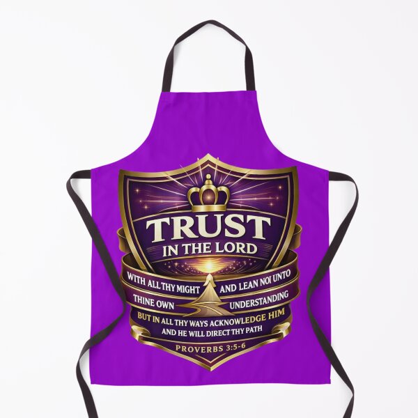 Item preview, Proverbs 3:5–6 Royal Crest – Trust in the Lord designed and sold by MastersDesignNk.