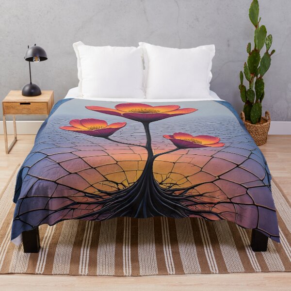 Item preview, Dreamlike flowers grow under a surreal bridge designed and sold by Mianku | Für das Leben.