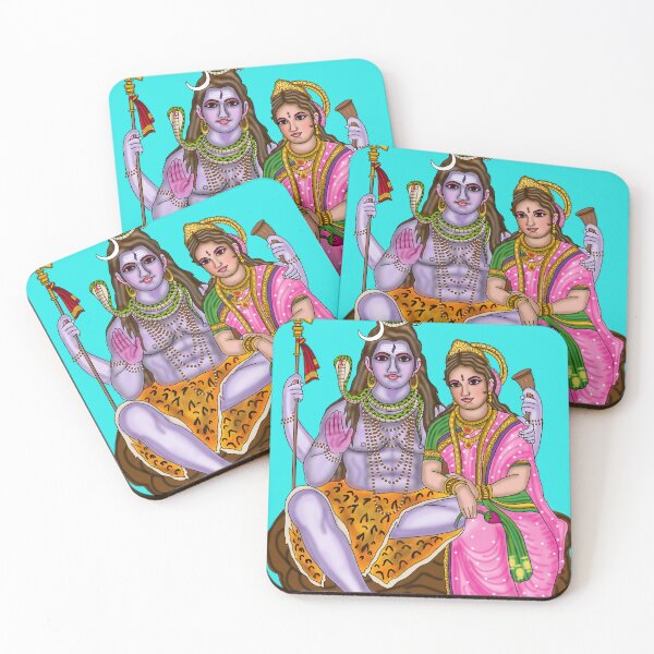 Item preview, Lord Shiva and Goddess Parvati Artwork | Divine Hindu Couple Digital Drawing designed and sold by Harshit_Digital_Arts.
