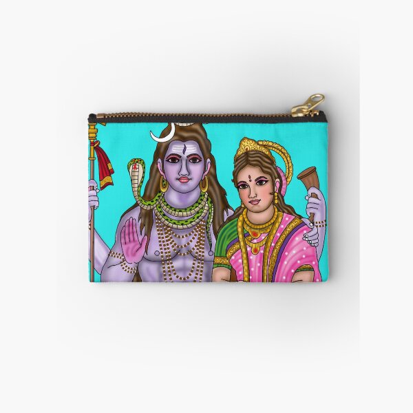 Item preview, Lord Shiva and Goddess Parvati Artwork | Divine Hindu Couple Digital Drawing designed and sold by Harshit_Digital_Arts.