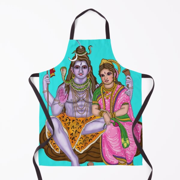 Item preview, Lord Shiva and Goddess Parvati Artwork | Divine Hindu Couple Digital Drawing designed and sold by Harshit_Digital_Arts.