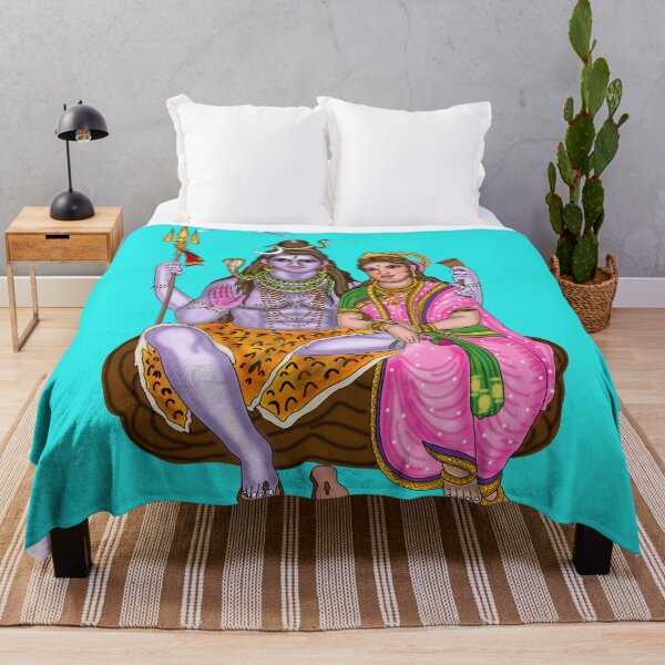 Item preview, Lord Shiva and Goddess Parvati Artwork | Divine Hindu Couple Digital Drawing designed and sold by Harshit_Digital_Arts.