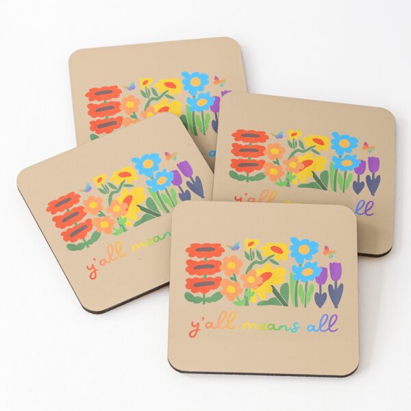 Item preview, Y'all LGBTQ Means All Floral Pride Month designed and sold by whimsymadhu.