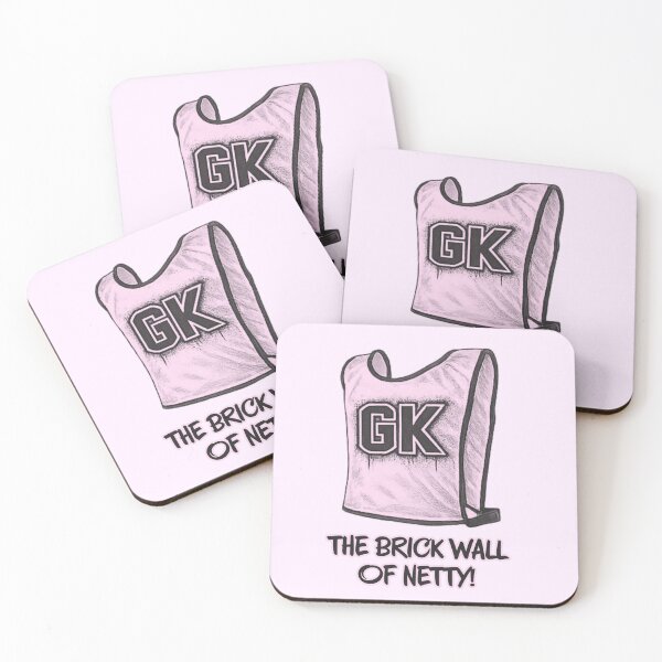 Item preview, GK Goal Keeper - Netball - The Brick Wall of Netty designed and sold by Hello Bee Bee.