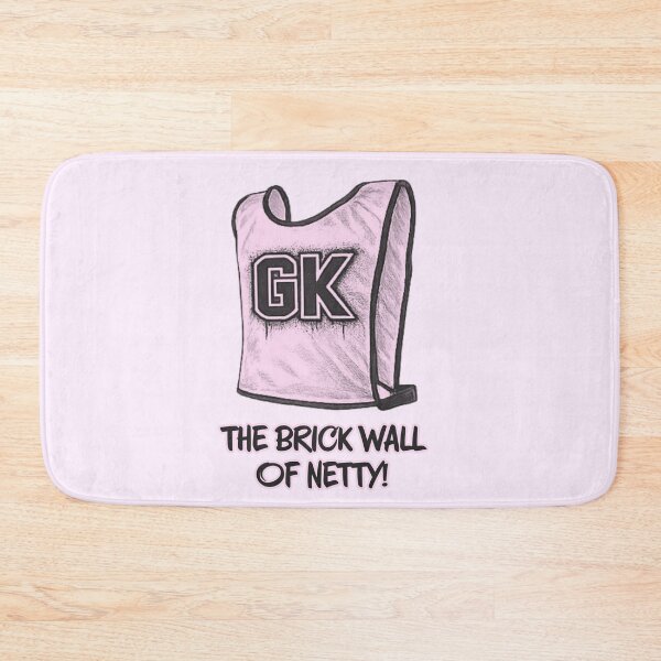 Item preview, GK Goal Keeper - Netball - The Brick Wall of Netty designed and sold by Hello Bee Bee.