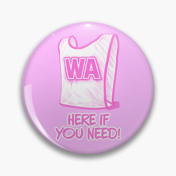 Item preview, WA Wing Attack - Netball - Here If You Need designed and sold by Hello Bee Bee.