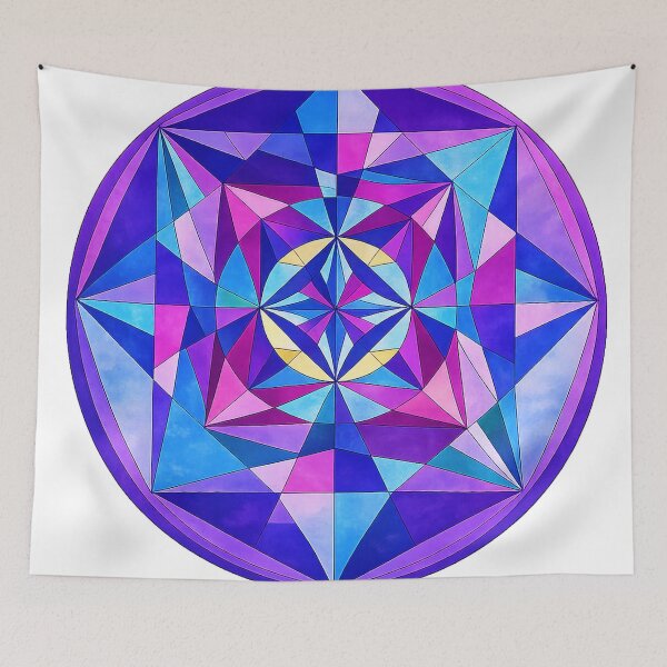 Item preview, Moonlit Prism Mandala designed and sold by ThatCoolArtTeacher.