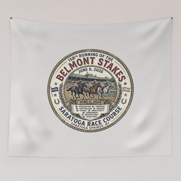 Item preview, 2026 Belmont Stakes 158th Run Contenders horse racing design designed and sold by Ginny Luttrell.